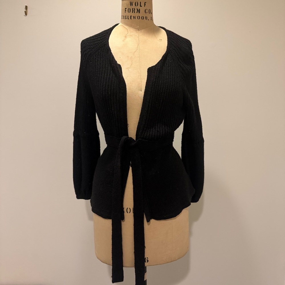 Elie Tahari Black Knit Sweater
